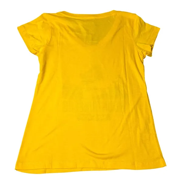 Colosseum West Virginia Mountaineers Tee Womens S Yellow V Neck T Shirt‎ Short Sleeve NEW - Image 2