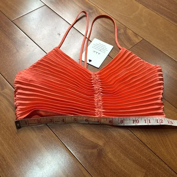 ALC Frank NWT Pleated Coral Crop Camisole Top size‎ 2 - Image 11