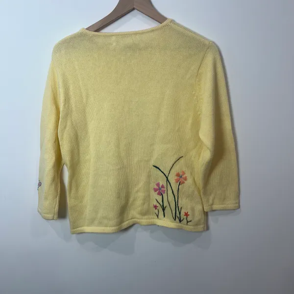 Vintage Curio Spring Embroidered Cardigan Sweater - Image 7
