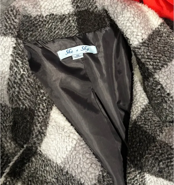 She & Sky plaid jacket - Image 2