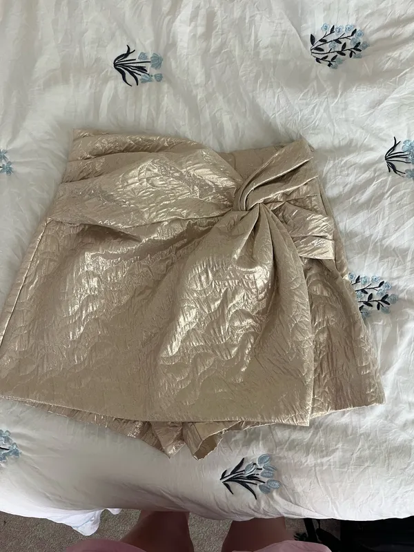 ZARA Gold Skirt - Image 2