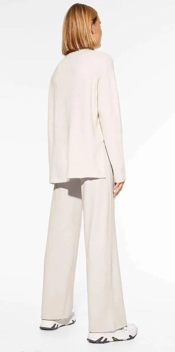 Oysho ribbed asymmetric high neck turtleneck knit sweater - Image 8