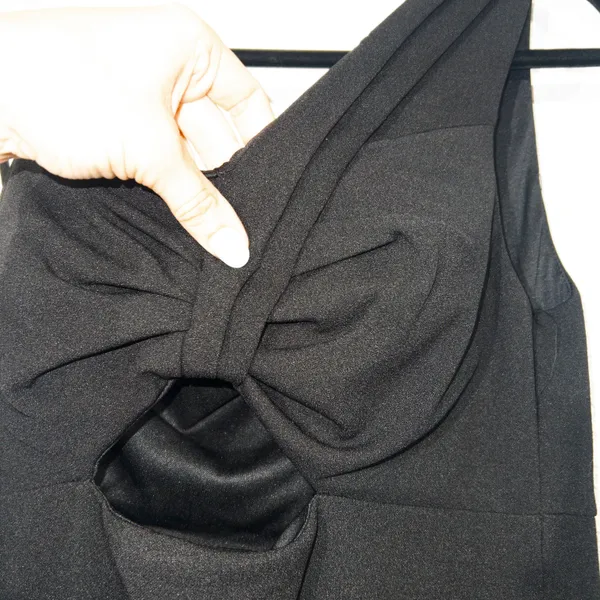 City Studios New Black One Shoulder Cut Out Evening Gown Size 5 - Image 6