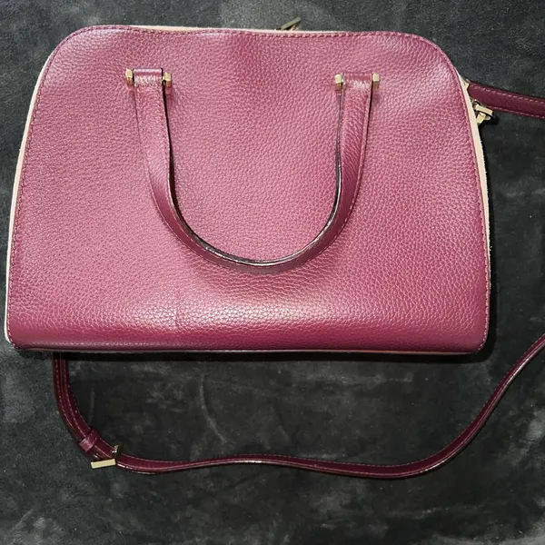 Kate Spade Two Tone Colorblock Suede Siding Crossbody Purse - Image 8