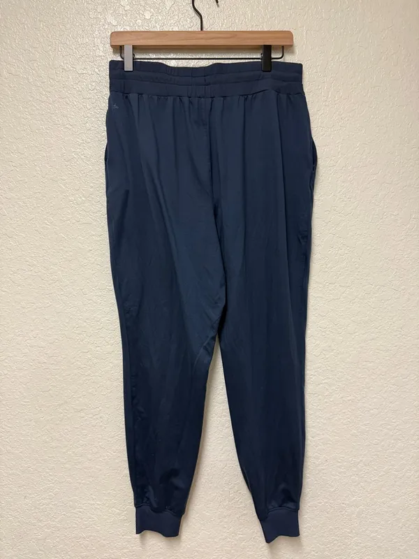 TRAVIS MATHEW Gray/Blue Drawstring Jogger Pants - Image 9