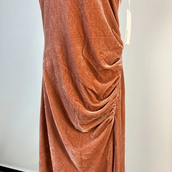 NWT Reformation Brecken Velvet Knit Midi Dress Dusty Pink Size M - Image 7