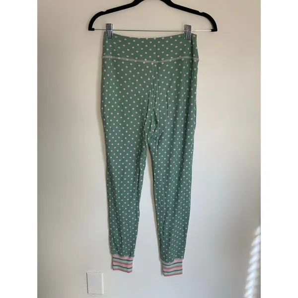 Matilda Jane‎ Women's Polka Dotted Waffle Pajamas size small - Image 7