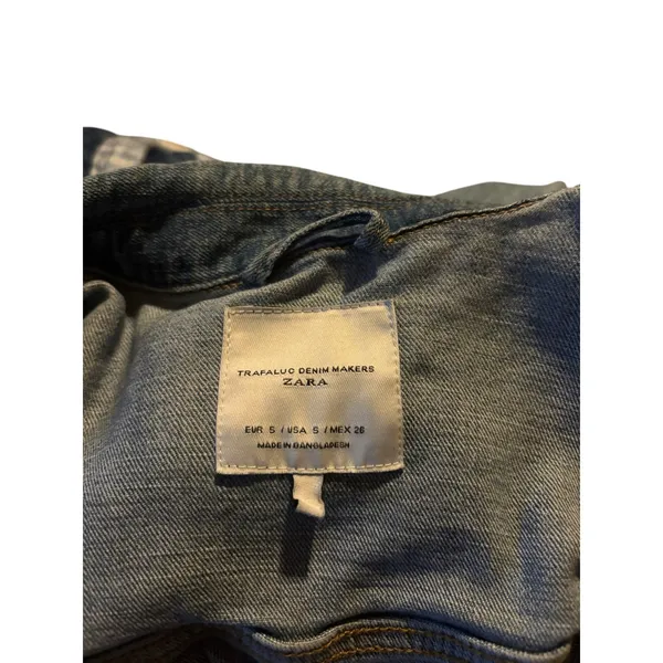 ZARA Denim Jean Jacket Size 5 Juniors - Image 3