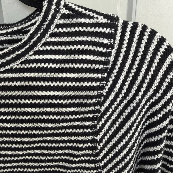 Madewell Striped Curved Long-Sleeve Balloon-Sleeve Tee - Image 9