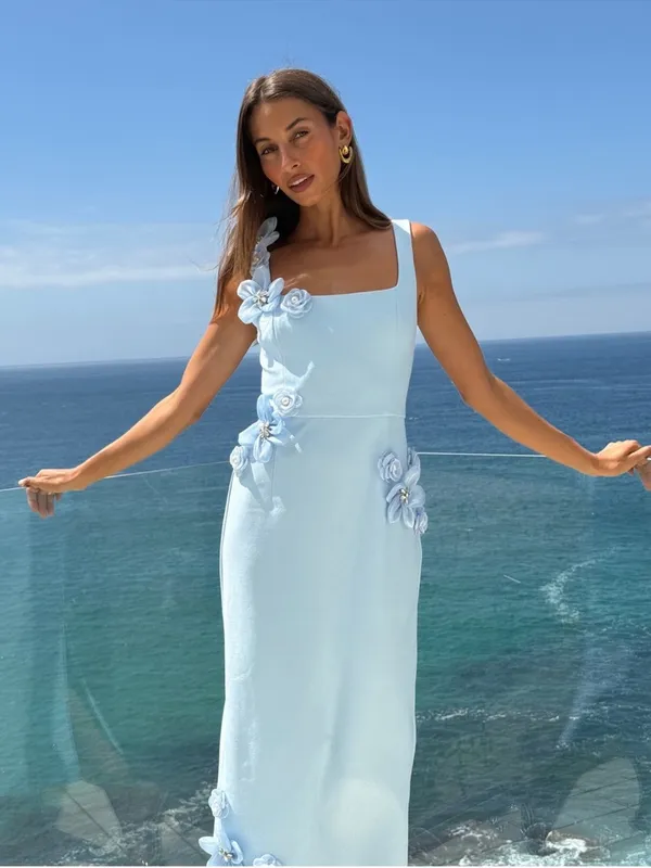Elliatt Chantelle Dress in Blue XS - Image 3