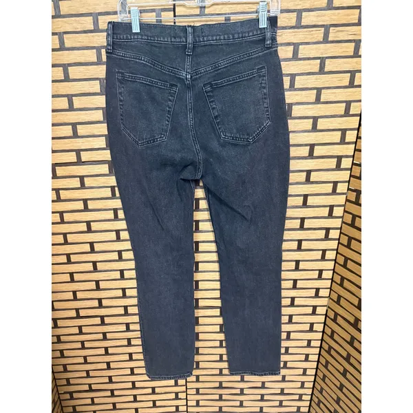 Abercrombie & Fitch Black The 90's Slim Straight Ultra High Rise Jeans Size 4/27 - Image 2