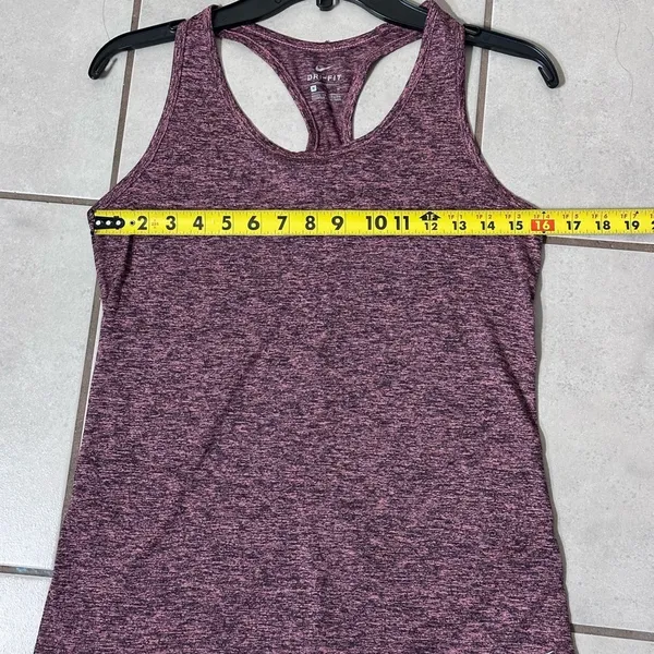 Nike Women‎ Pink Athletic Sleeveless Tank Top dri-fit size M - Image 6