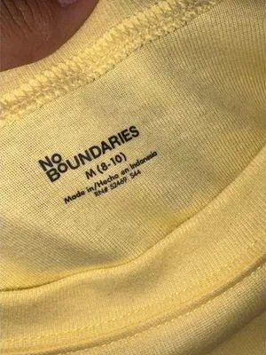 No Boundaries Plain Yellow Crop Top - Image 2