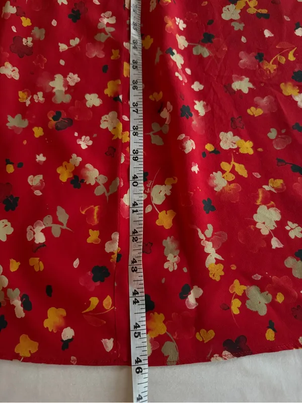 Realisation Par The Teale Rouge Fleur 100% Silk Wrap Dress XL - Image 15