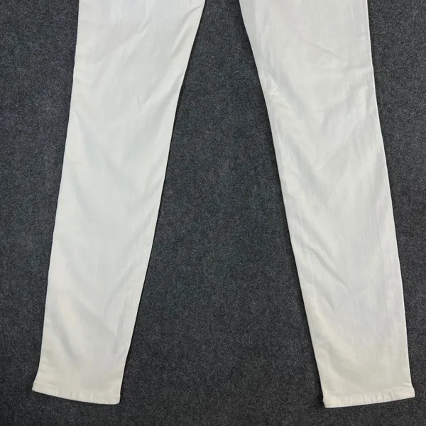 Frame Denim Le Skinny de Jeanne Jeans Blanc White Stretch Skinny Size 26 - Image 12
