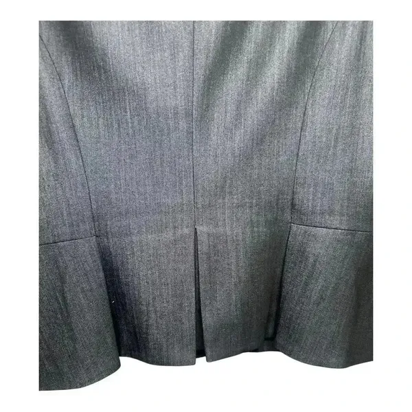 Calvin Klein Womens Denim Blue Peplum Zip Up Blazer,‎ Size 8 - Image 7