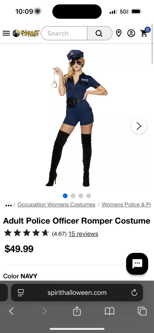 Spirit Halloween Police Halloween Costume - Image 2