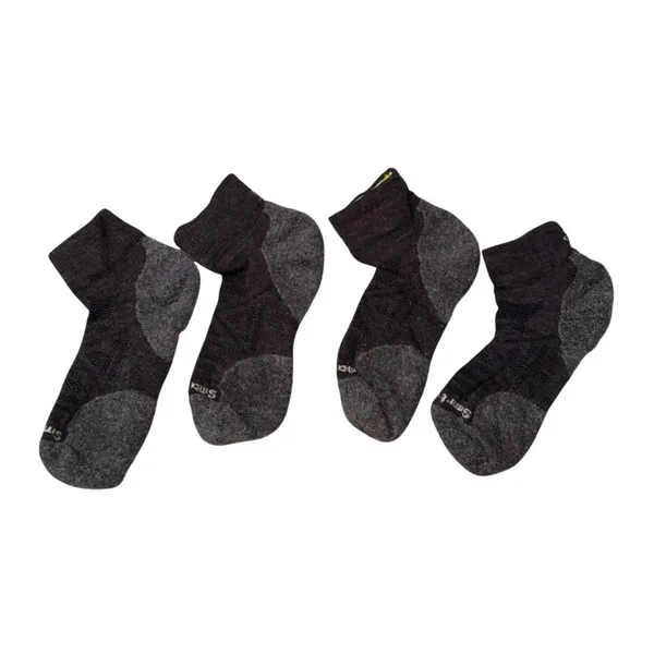 Smartwool PhD Ankle Socks Womens M Gray Excellent Merino Wool 2 Pair Lot - Image 2