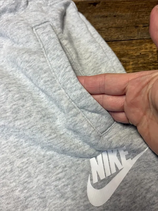 Nike Sportswear Club Fleece Joggers Women's Small Gray Just Do It Sweatpants - Image 3