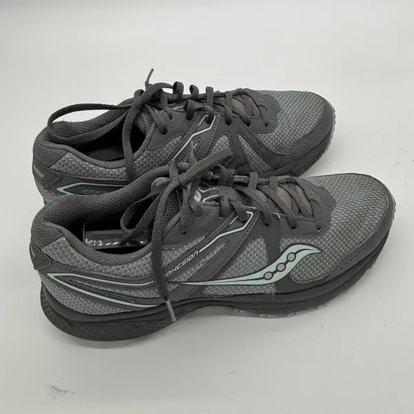 Saucony Cohesion 11 Womens Running Shoes Grey Mint Green Size 10 - Image 5