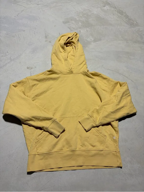 Weworewhat Yellow Hooded Sweatshirt cotton XS - Image 2