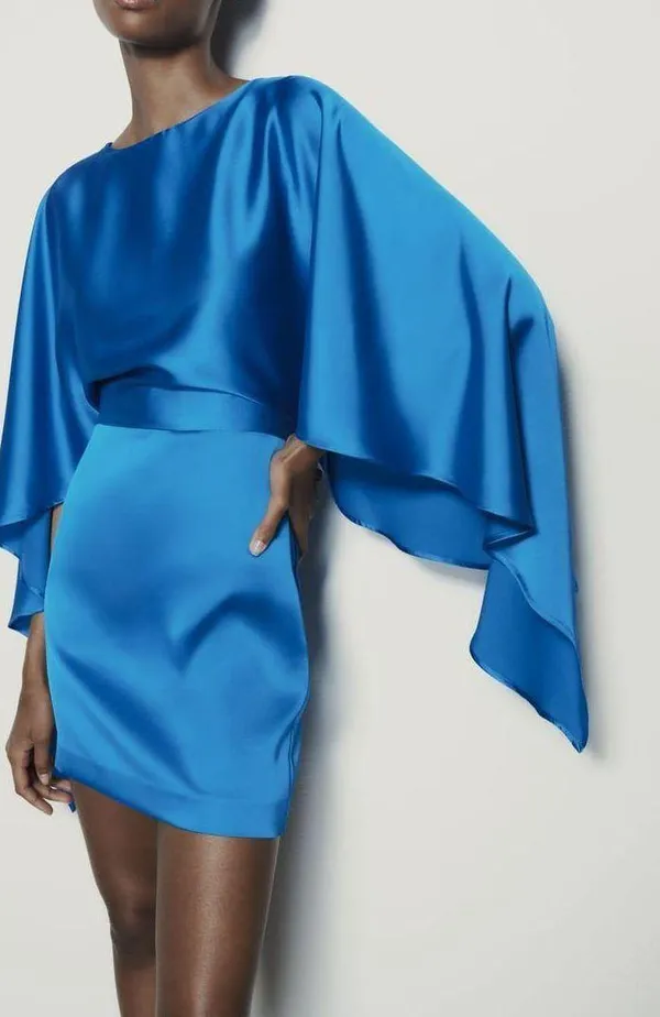 ZARA dress ultra wide sleeve mini coctail party wedding - Image 2