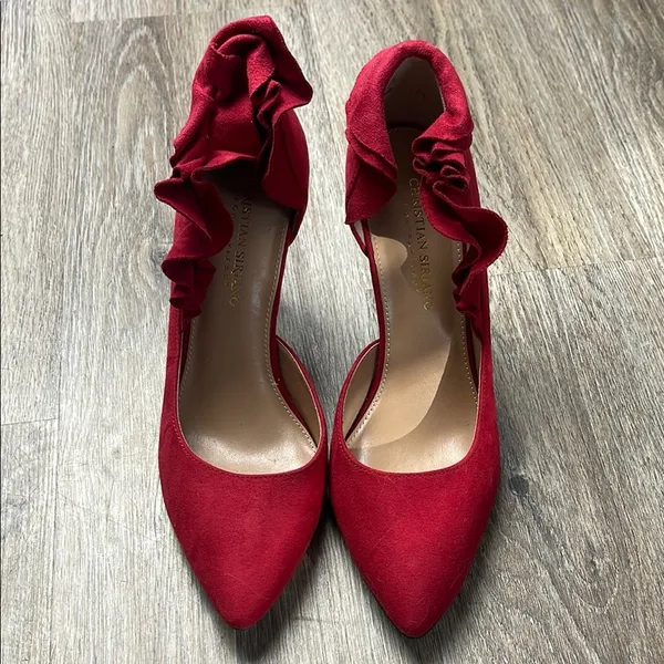 Christian Siriano Red Heels Size 8.5 - Image 3