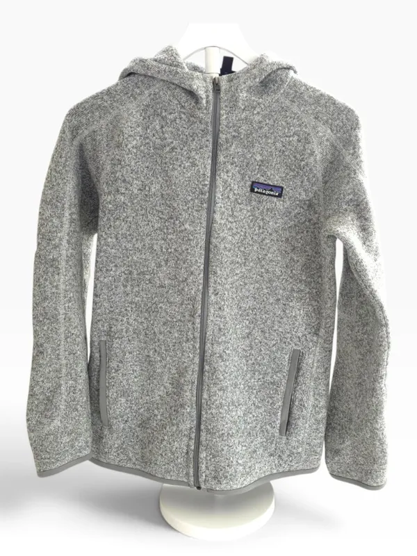 Patagonia Better Sweater Full-Zip Hoody Jacket - M - Birch White/Grey - Image 2