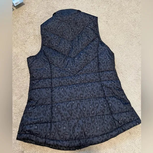Maurices Black Quilted Vest with High Collar - Image 3