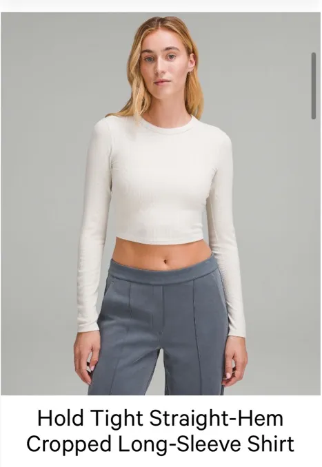 Hold Tight Cropped Lululemon Long Sleeve - Image 4