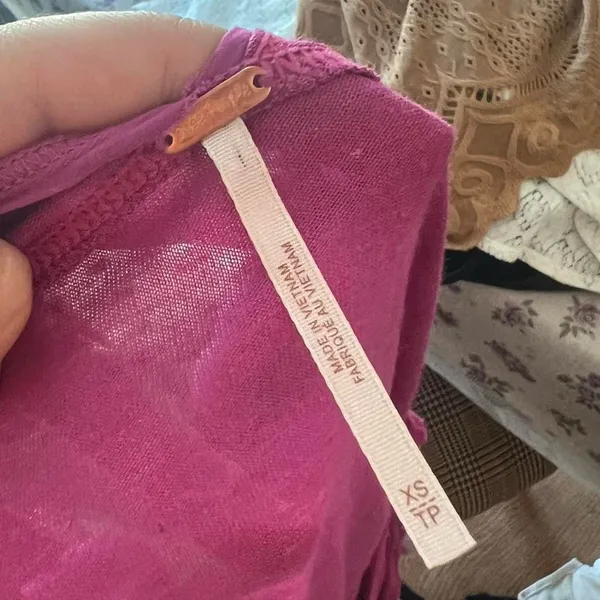 pink free people tank top NWT - Image 7
