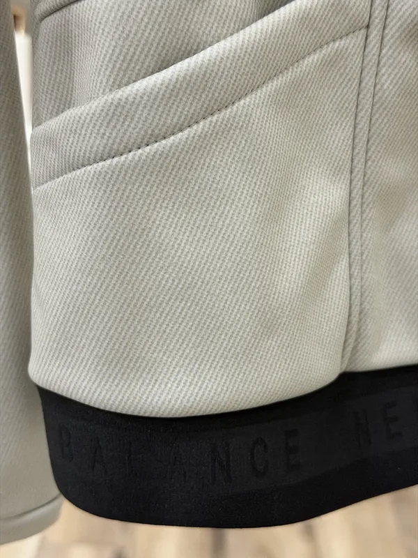 New Balance Women’s Cream Hooded Zip Jacket - Image 6