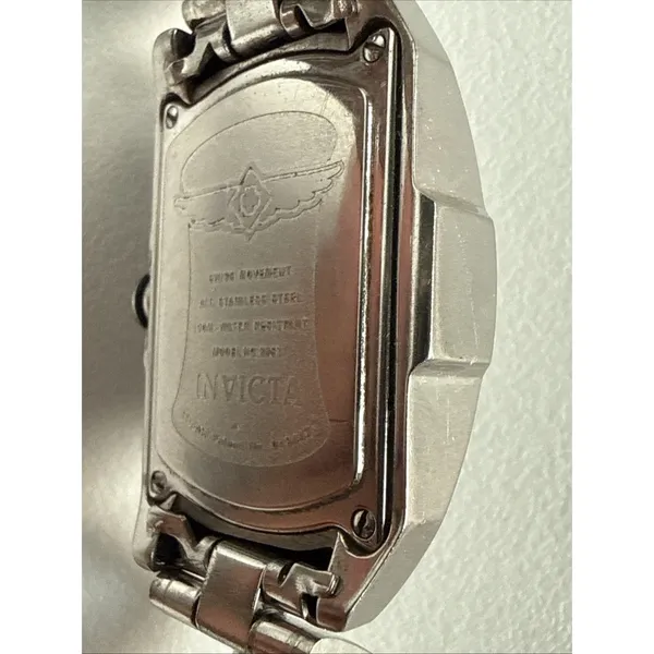 Invicta Lupah Model 2853, Stainless Steel, Works,‎ Need New Battery - Image 6