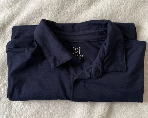 George Polo Shirt Navy Size Small - Image 3