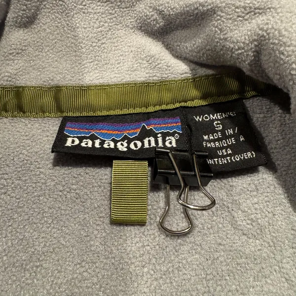 Patagonia Fleece Jacket Black Small Full Zip Vintage Gorpcore Outdoor Hiking Y2K - Image 4