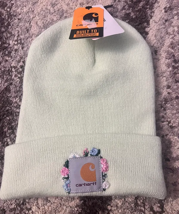 Beanie With Flowers - Image 2
