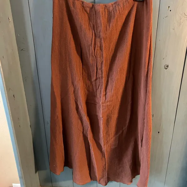 Victoria’s Secret Brown Gauze Maxi Skirt | Beach Cover-Up, Size XS - Image 3