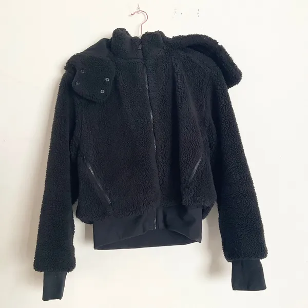 Alo Yoga Foxy Sherpa Jacket Black M - Image 2