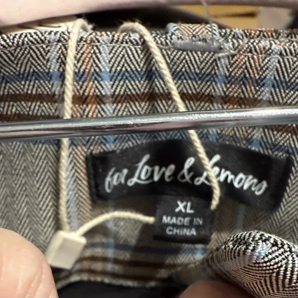 For Love And Lemons Gray Plaid Mini Skirt - Image 8
