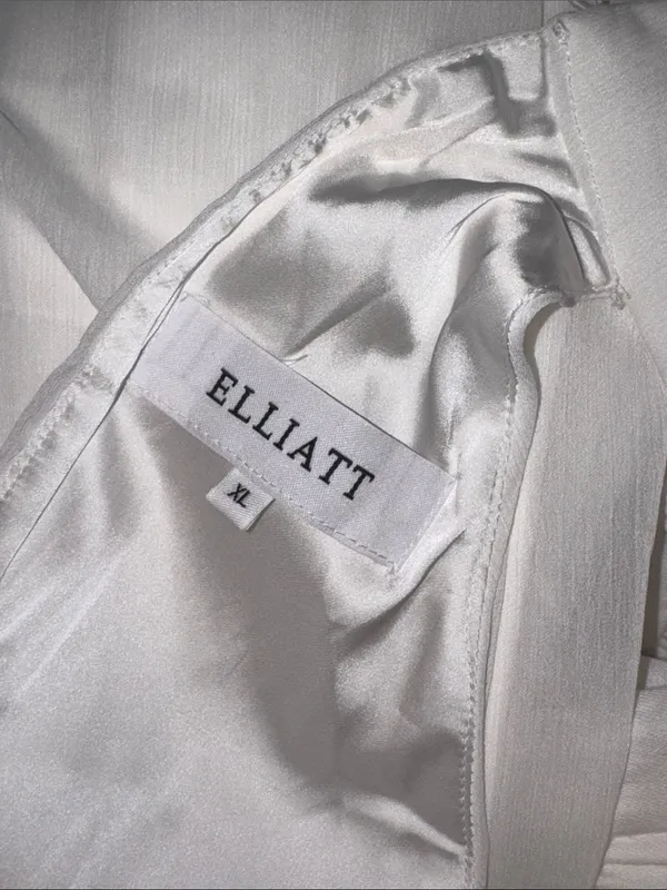 NEW ELLIATT Poppy Tiered Sleeveless white Gown sz XL - Image 11