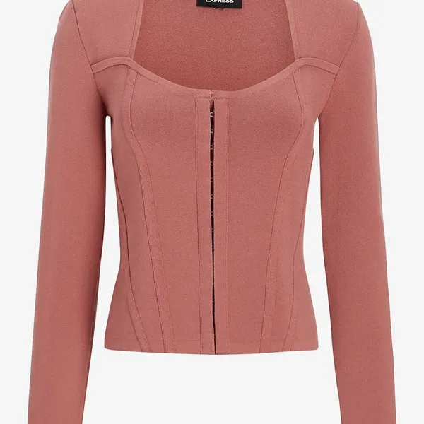 NWT Express Body Contour Corset Sweater Jacket - Image 4