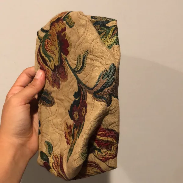 Vintage Carpet Tapestry Patterned Mini Bag Tan - Image 4