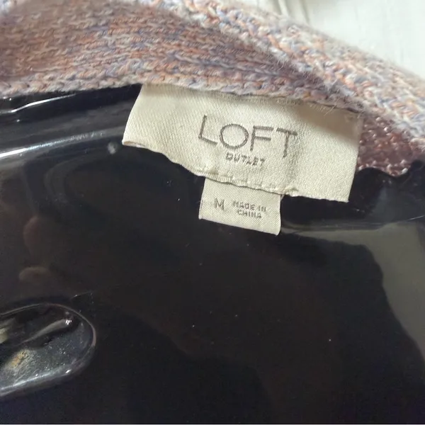 LOFT Light Pink Knit Cardigan - Image 3