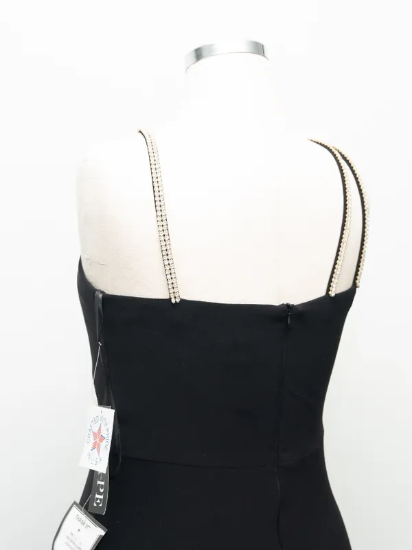 XSCAPE - Asymmetric‎ Rhinestone Strap Gown - Image 12