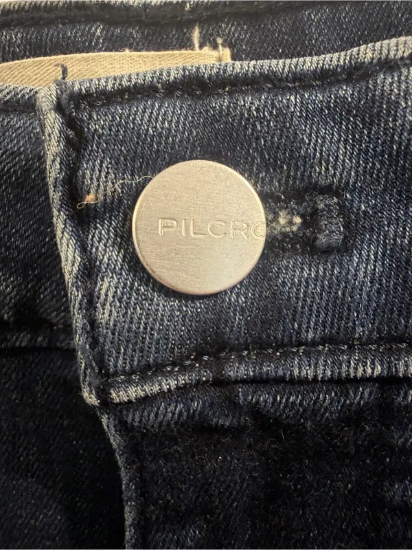 Pilcro Dark Indigo Flare Jeans - Image 3
