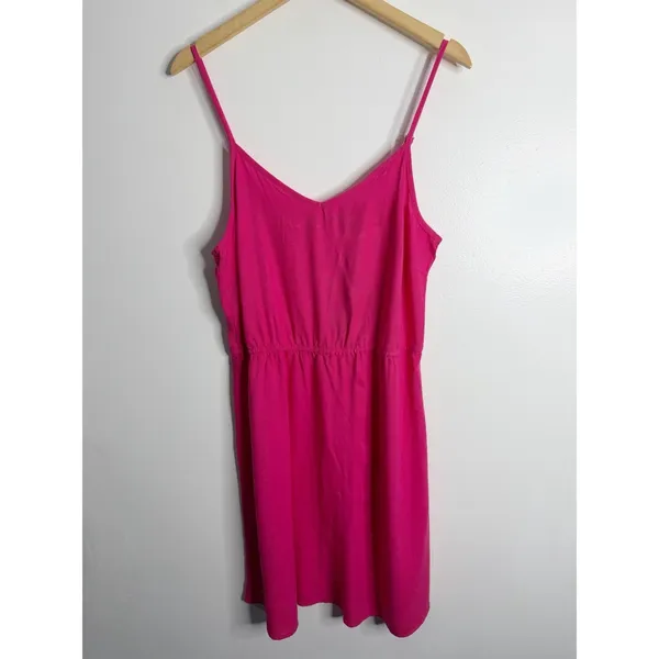 Vero Moda My Milo Linen Blend Singlet Short Casual Sundress Dress‎ Pink Large - Image 2