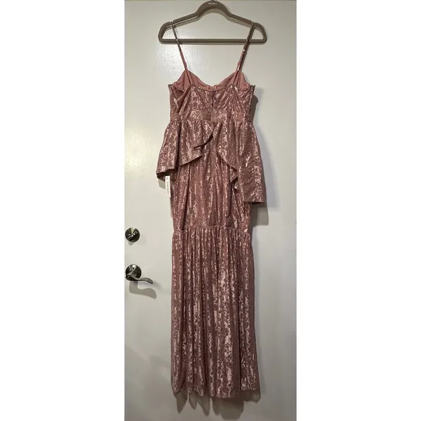 For Love & Lemons Shai Maxi Dress Dusty Pink Size Medium NWT Feminine Romantic - Image 10