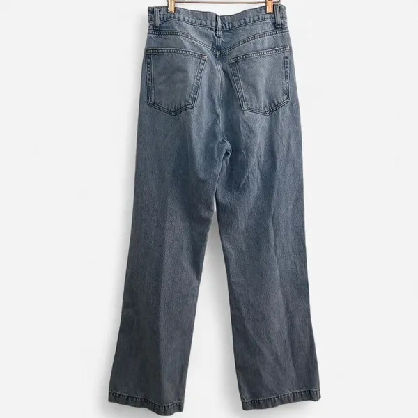 Reformation Wilder Sloan Wash High Rise Wide Leg Slit Hem Jeans – Sz 29 - Image 4