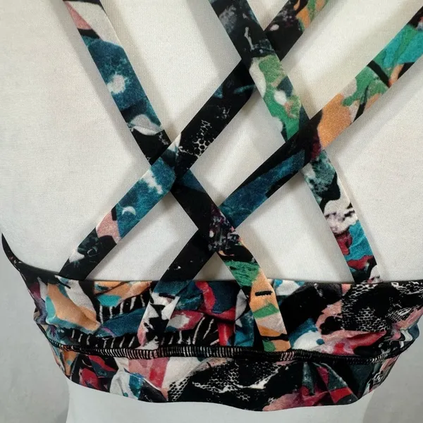 Lululemon Energy active workout bra in crush multi size 10 - Image 7