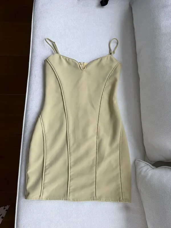 Princess Polly Olive Mini Dress - Image 3